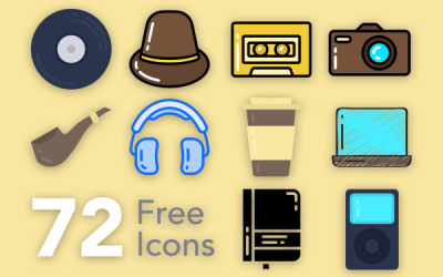 72 Free Hipster Icons