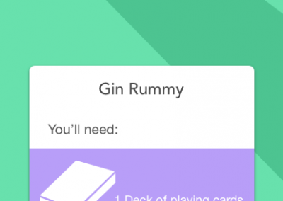 4. Gin Rummy Selected Screen